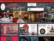 Tablet Screenshot of bistrotdelaplace-saumur.com